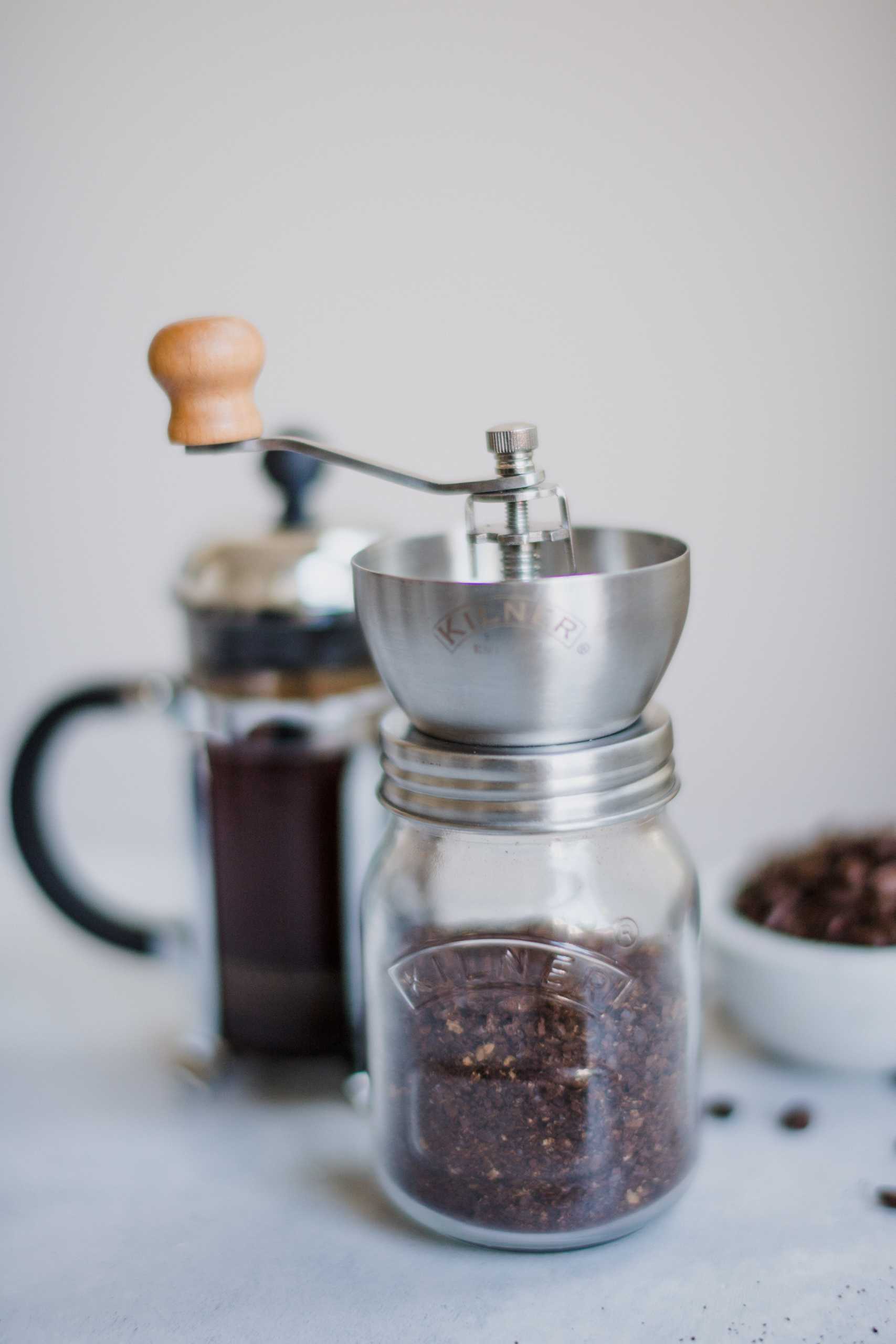Coffee grinder and jar
